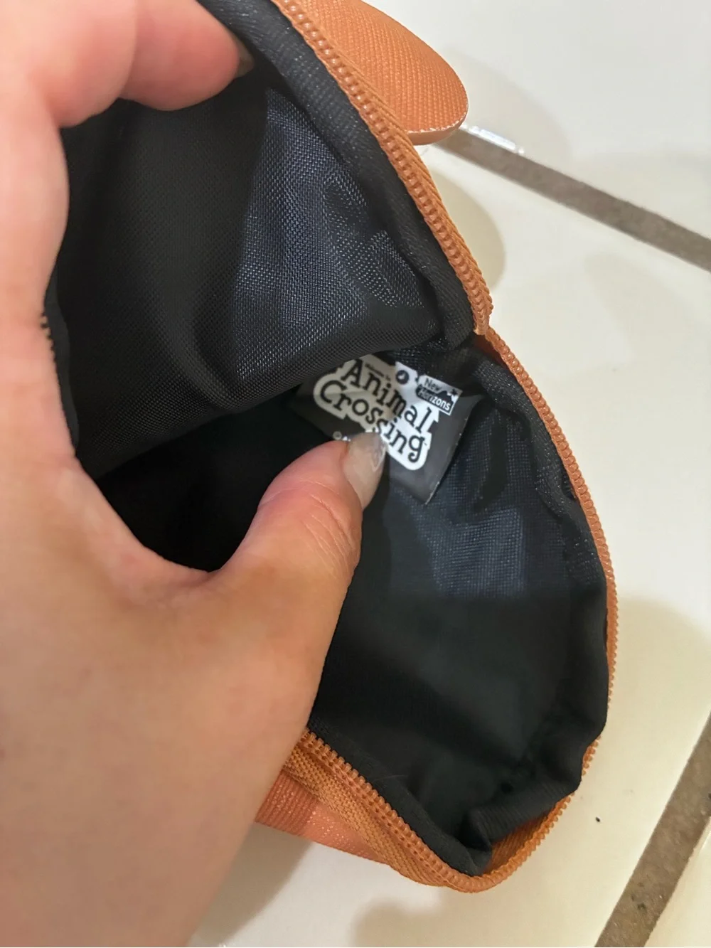 Animal Crossing Tom Nook Themed Brown & Black Coin/Card Pouch